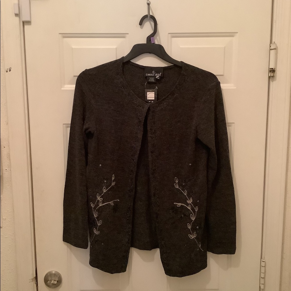 Ladies cardigan sweater by Carole little size med